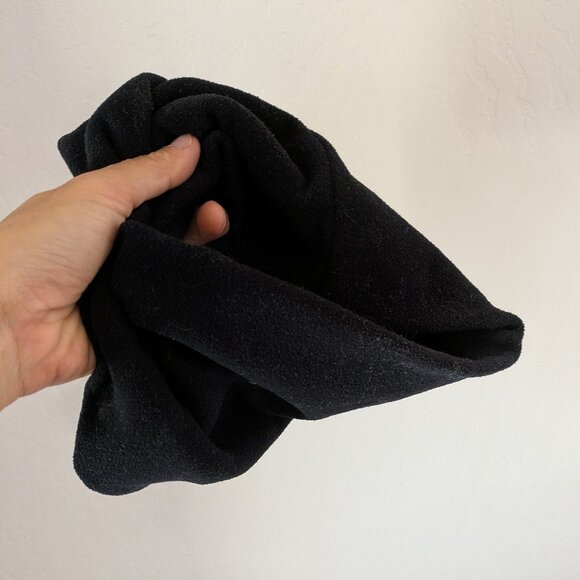 Bula Winter Neck Gaiter 9" Tall – Black Polartec Fleece - Picture 5 of 5